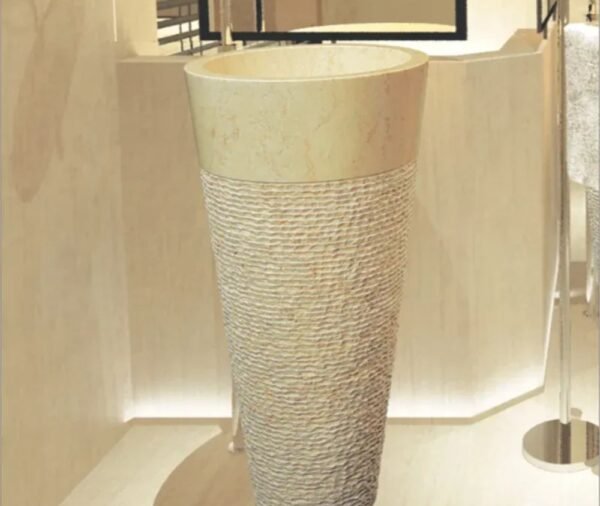 Textured Pedestal Basin