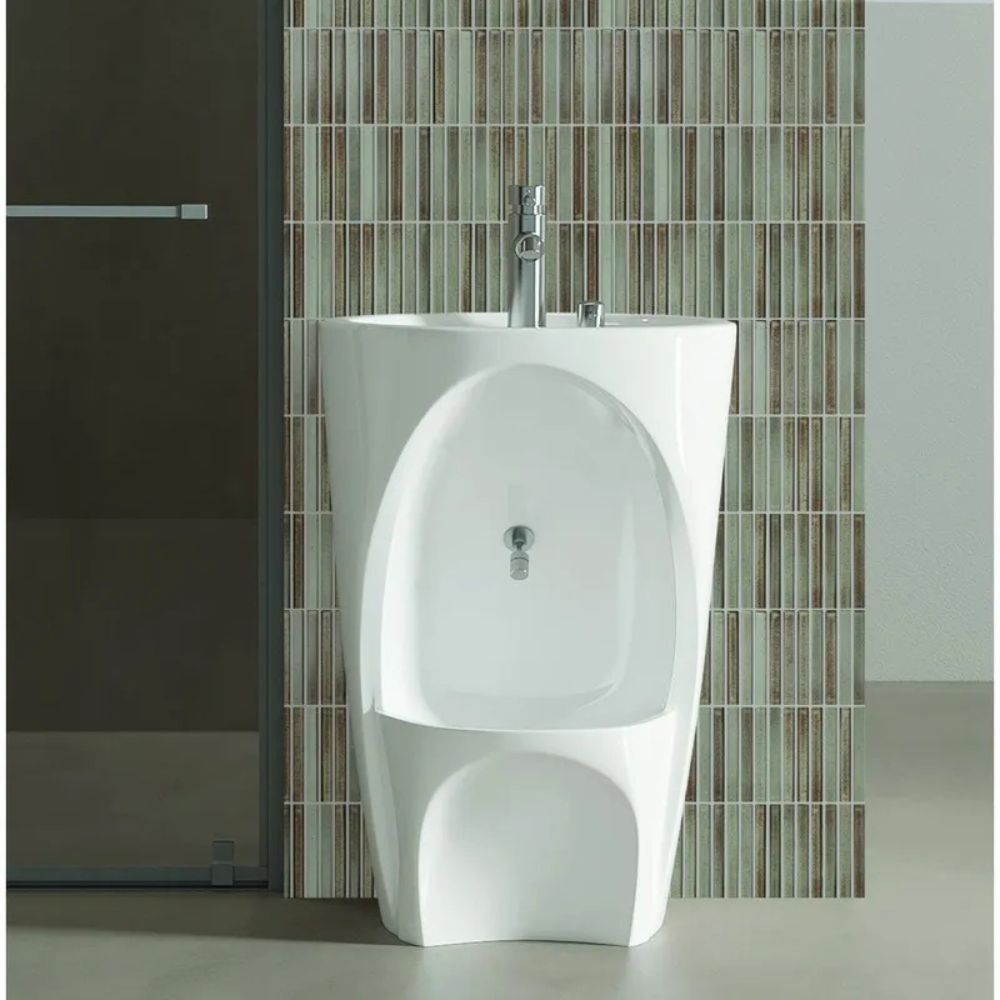 Foot-Wash Basin with Sink