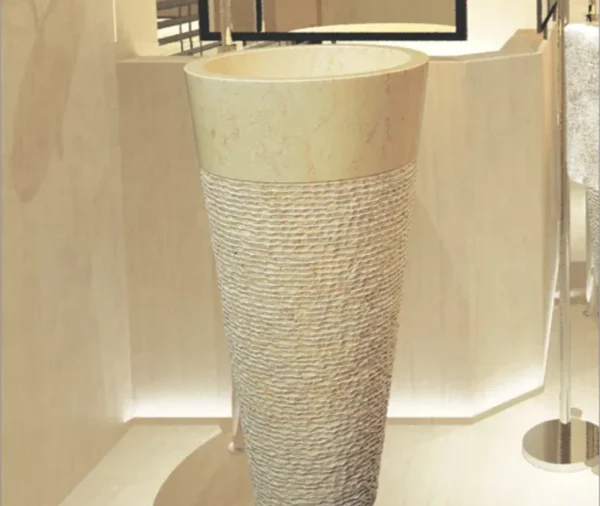 Textured Pedestal Basin